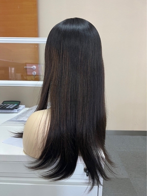 The European human hair topper virgin cuticle hair silk topper Jewish Kosher topper