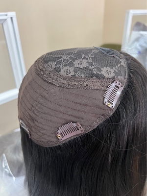 The European human hair topper virgin cuticle hair silk topper Jewish Kosher topper