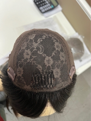 The European human hair topper virgin cuticle hair silk topper Jewish Kosher topper