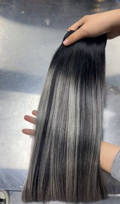The new color machine weft double drawn 100% human hair weft for wholesale