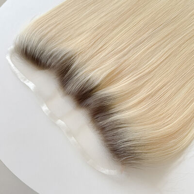 Hairline topper ear to ear coverage human hair halo wire Swiss lace invisible frontal hairline