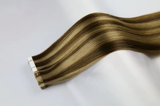 Professional high quality cuticle aligned tape in hair extensions wholesale tape in human hair extensions